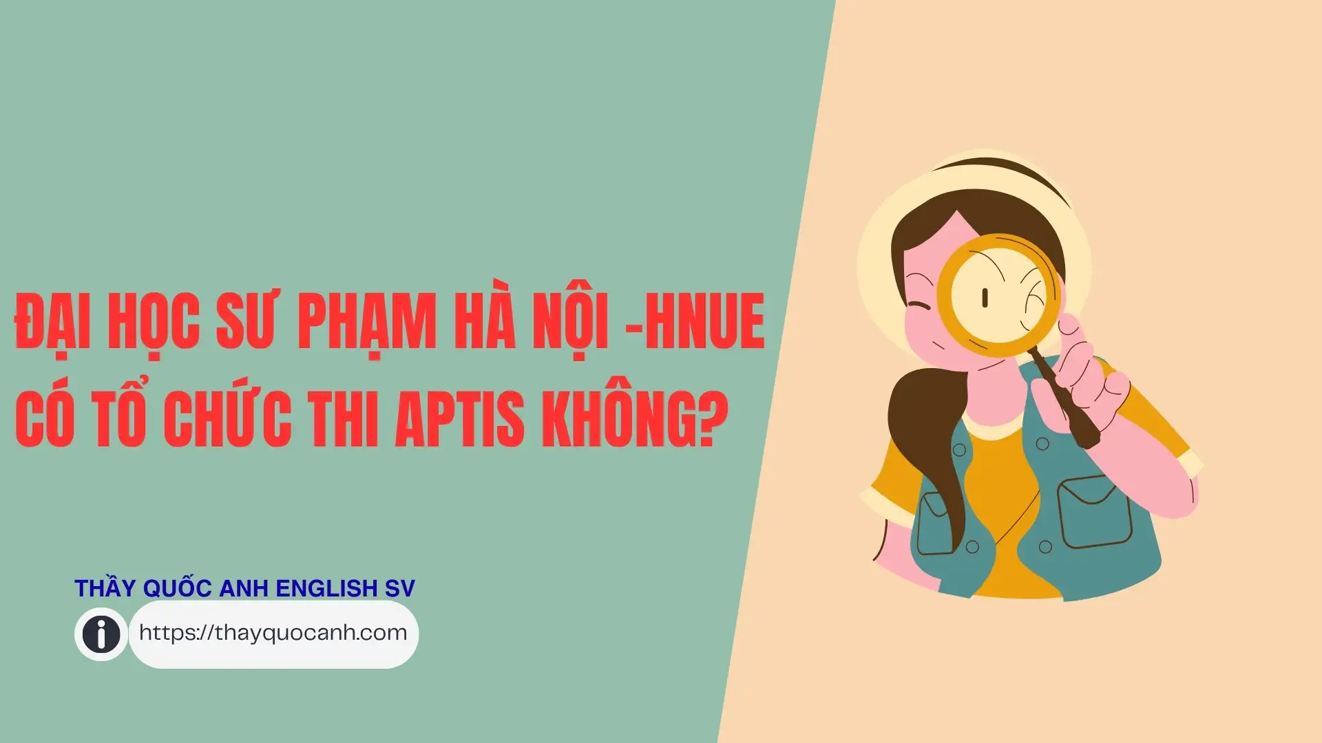 HNUE có tổ chức thi Aptis không?