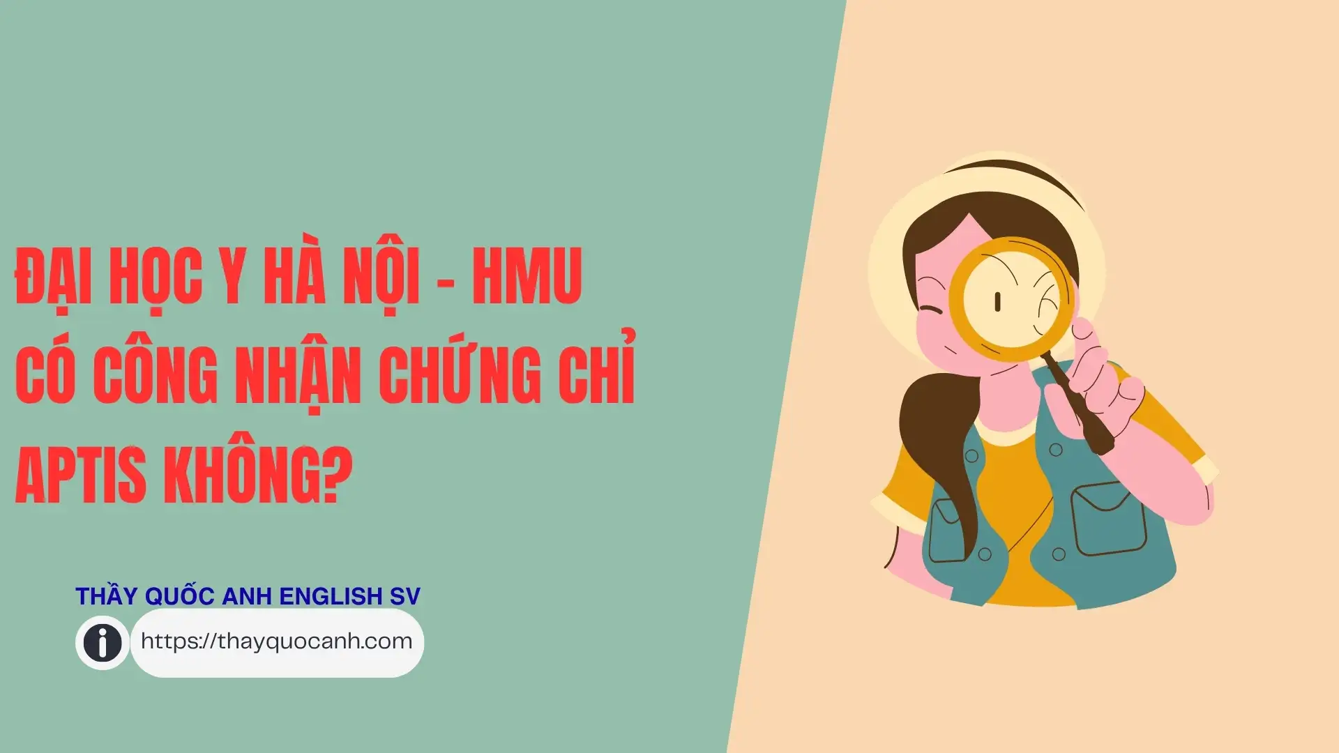 Đại học Y Hà Nội HMU có công nhận chứng chỉ Aptis không?