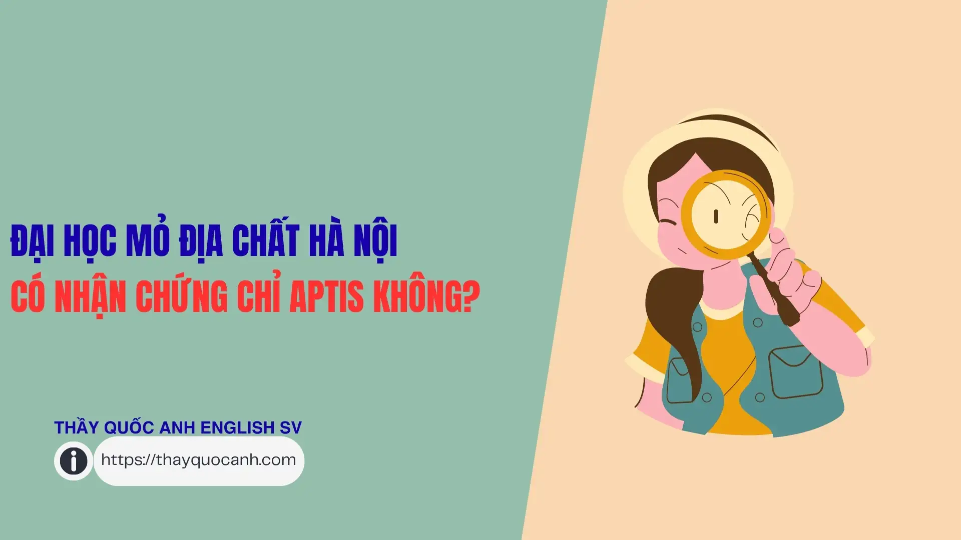 Đại học Mỏ Địa Chất Hà Nội có nhận chứng chỉ Aptis không?